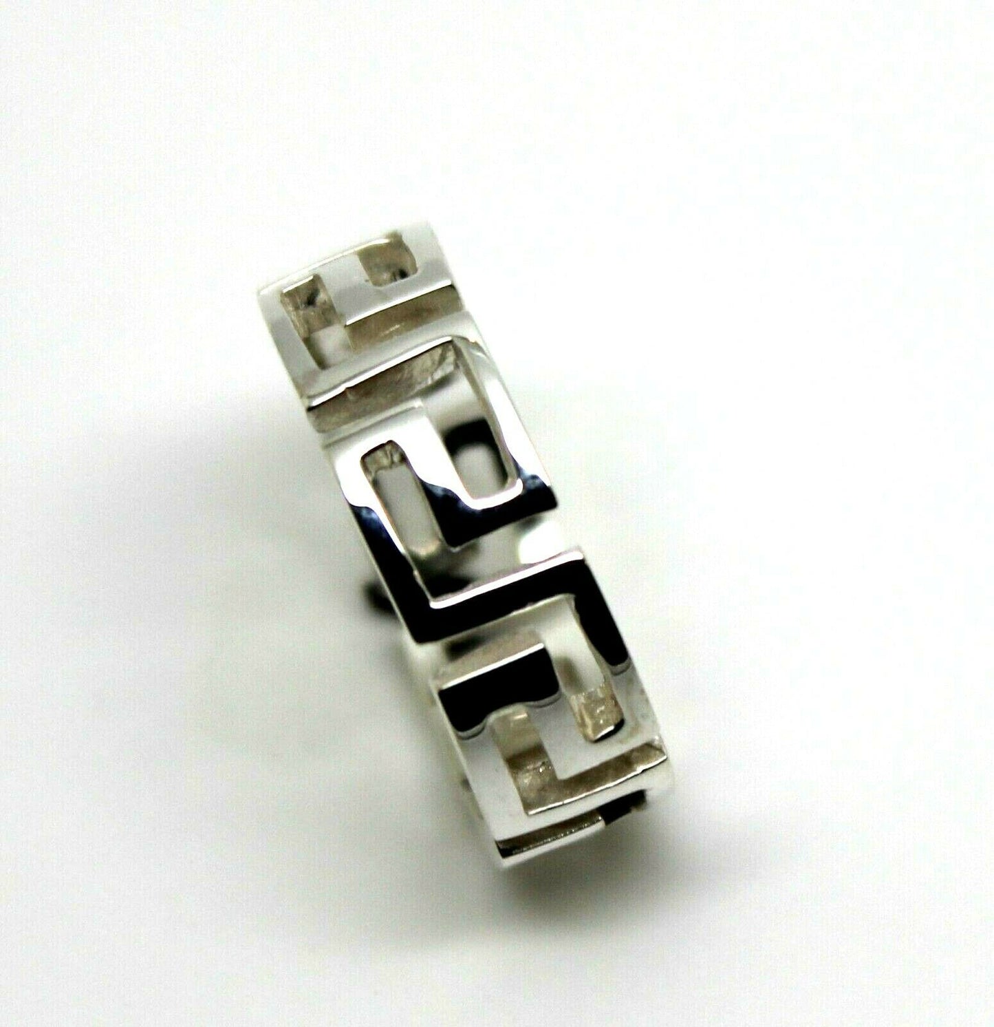 Kaedesigns New Size 8.5 Solid Sterling Silver Greek Key Ring