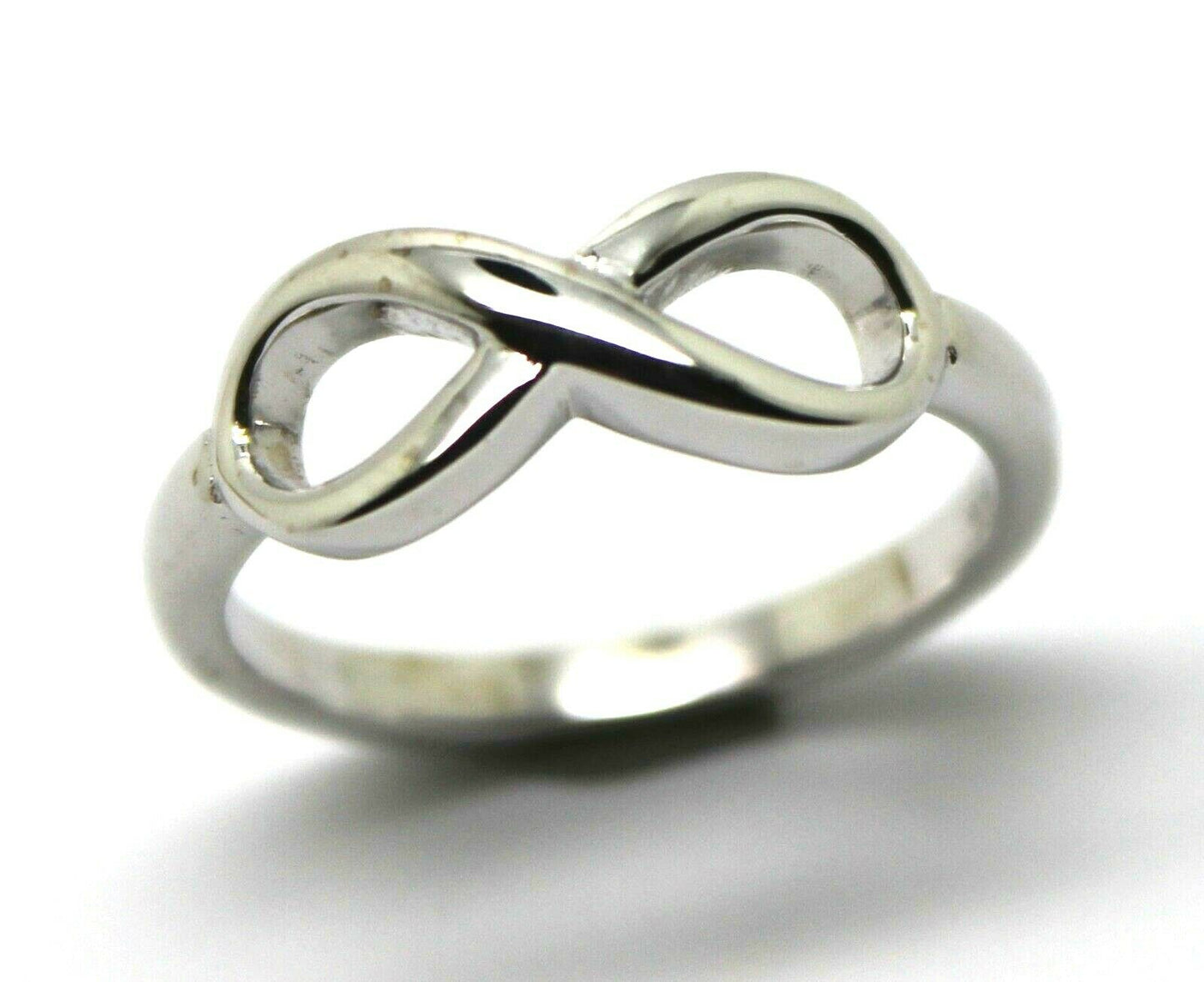 Genuine 9ct Yellow, Rose or White Gold Solid Infinity Ring Size J