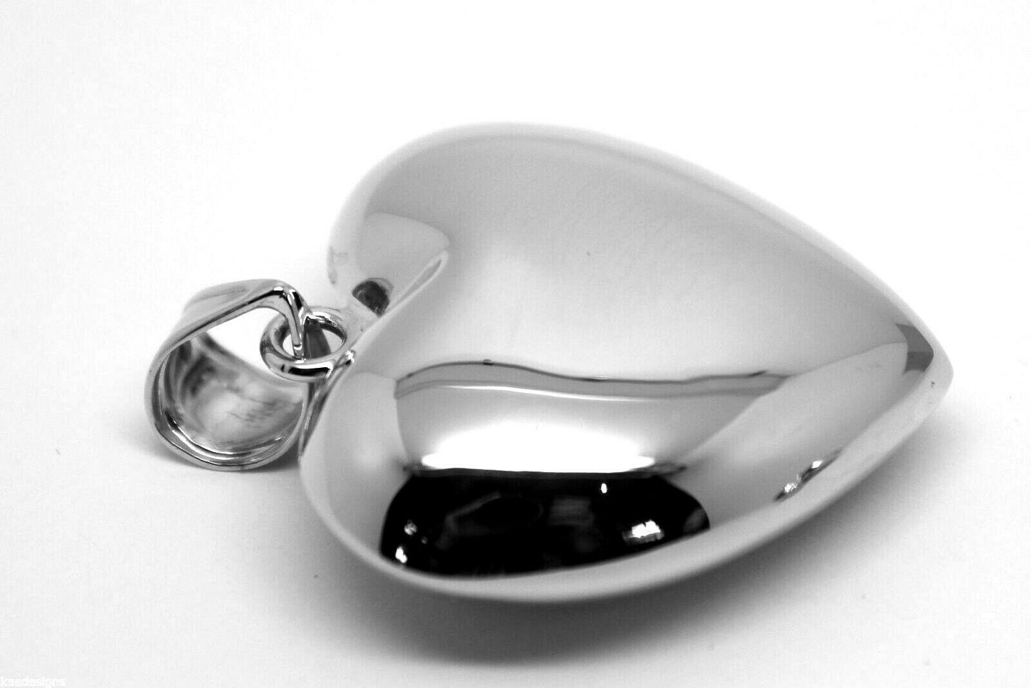 Kaedesigns Genuine 9ct 9k Medium Bubble Yellow, Rose or White Gold Heart Pendant