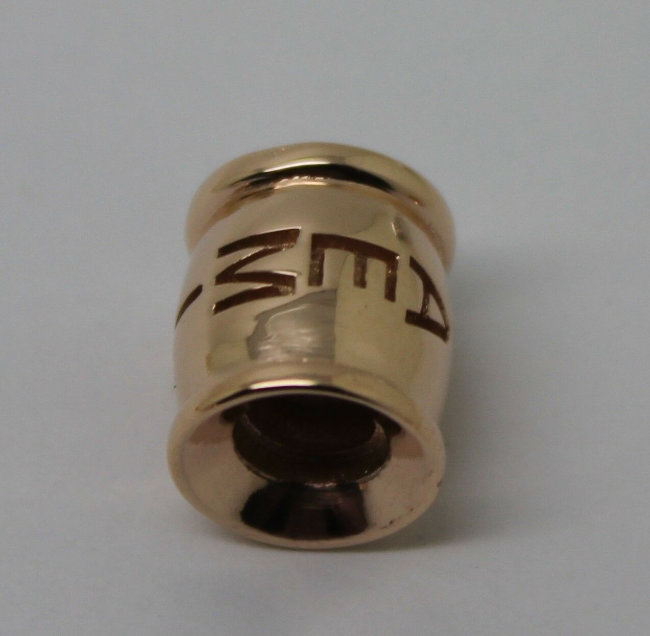 Genuine 9ct Yellow or Rose or White Gold or Sterling Silver Custom Made Barrel Bead With Your Name
