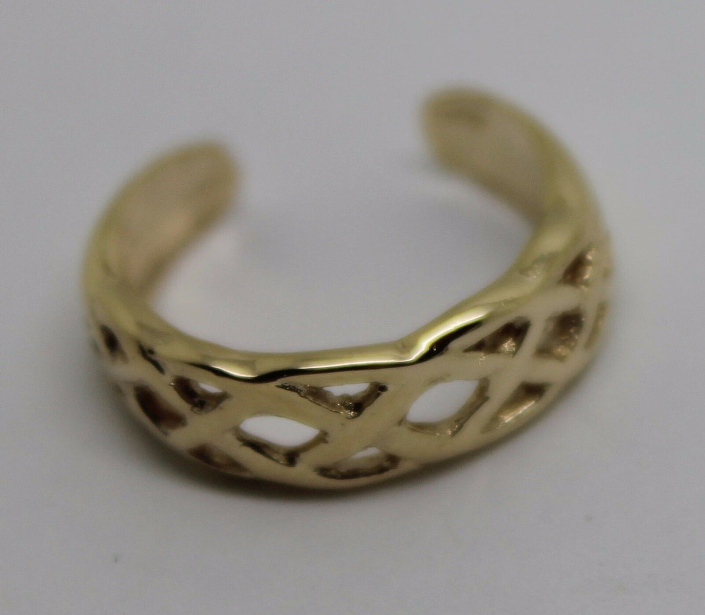 Kaedesigns New Genuine Solid 9ct 9kt Yellow, Rose or White Gold Celtic Weave Toe Ring 432