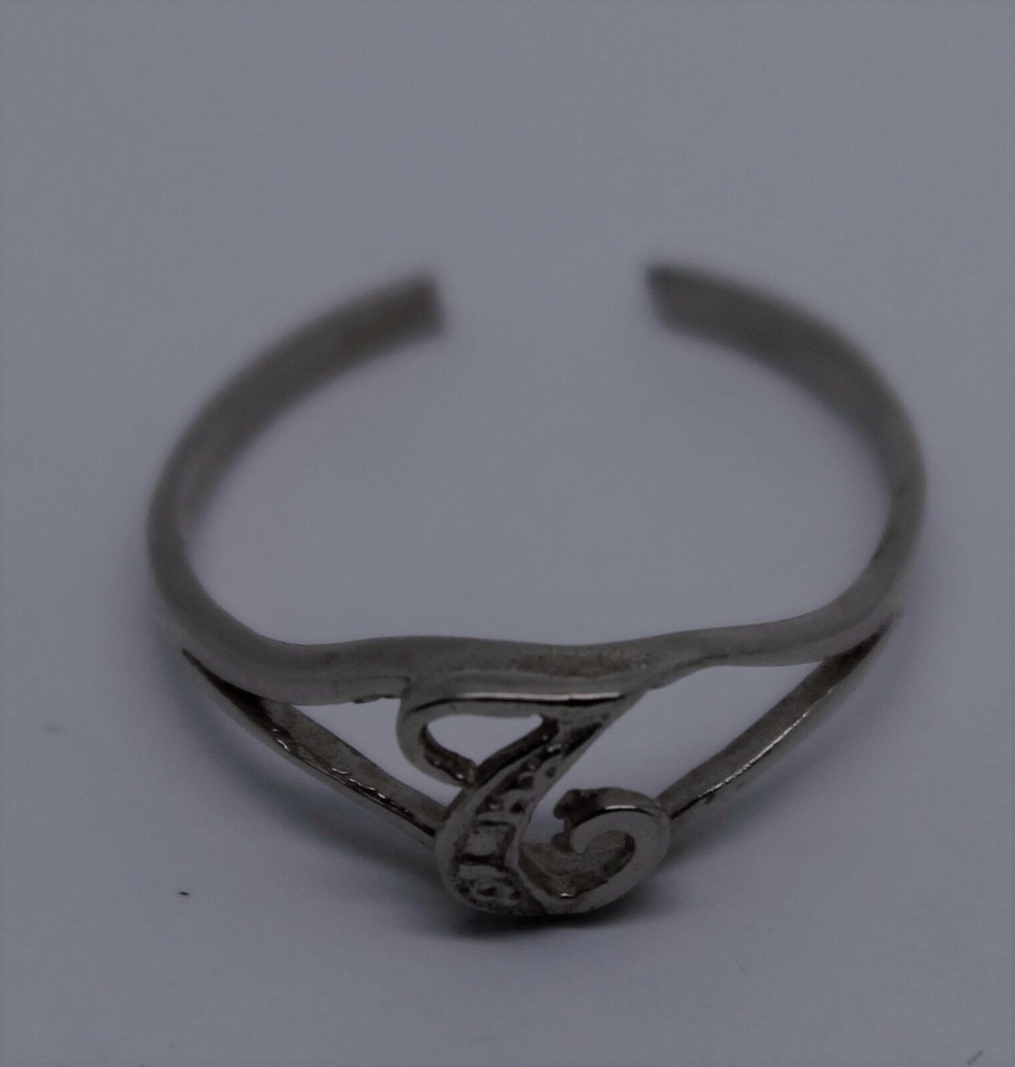 Genuine Solid 9ct 9k Yellow Or Rose Or White Gold 375 Initial Toe Ring T