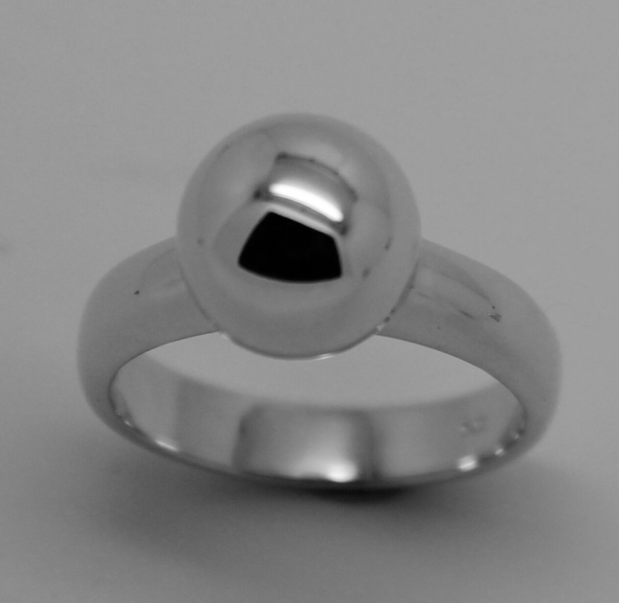 Size M Kaedesigns New Solid Genuine Sterling Silver 925 10mm Full Ball Ring