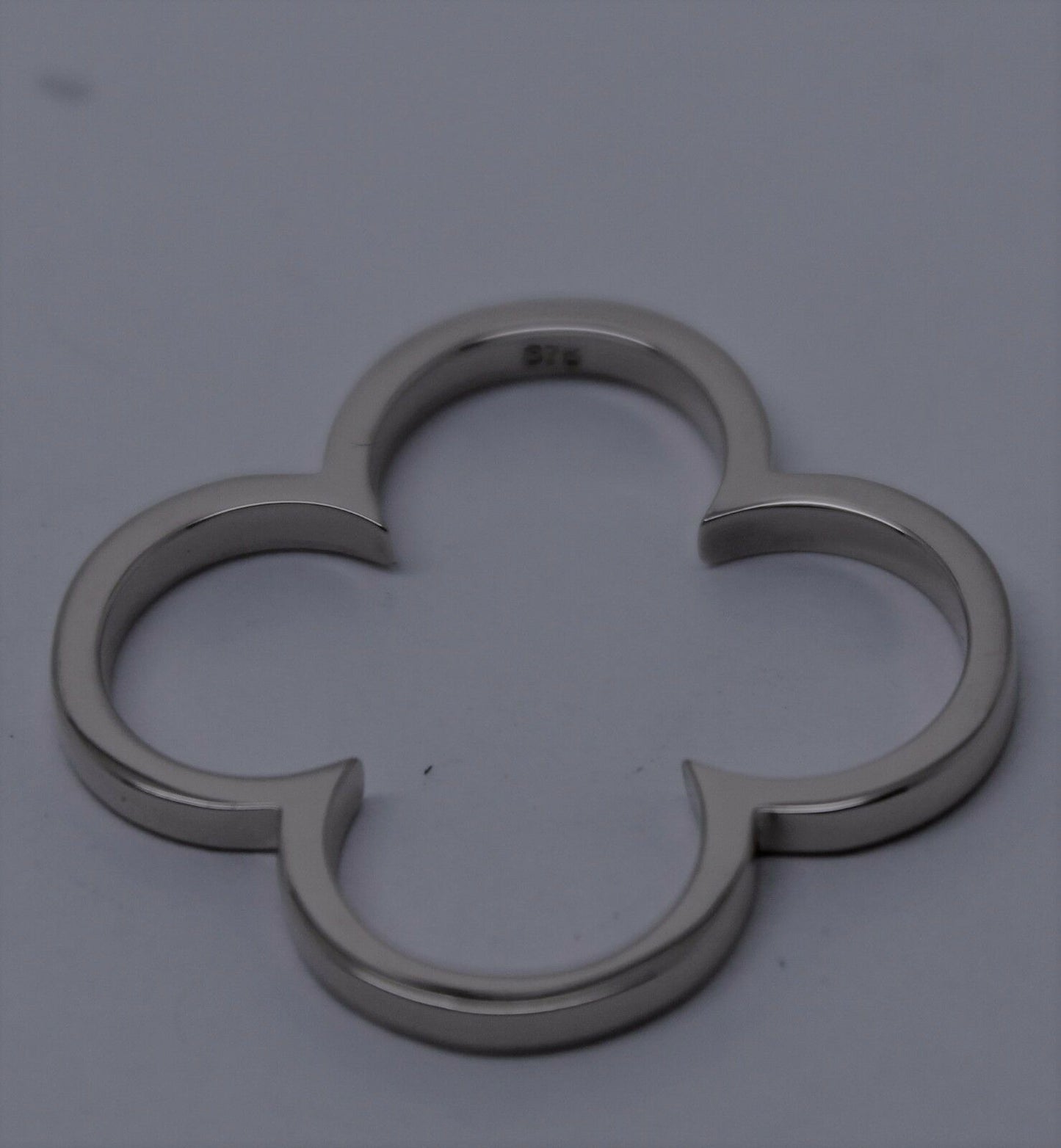 Genuine Solid 9ct 9k Yellow, Rose Or White Gold Large Four Leaf Clover Pendant 24mm