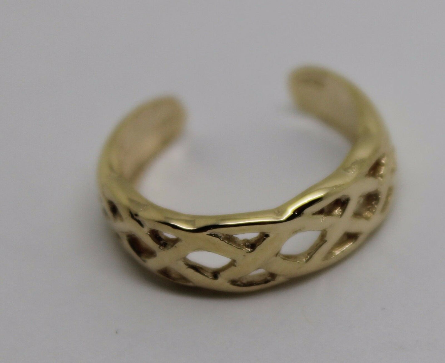 Kaedesigns New Genuine Solid 9ct 9kt Yellow, Rose or White Gold Celtic Weave Toe Ring 432