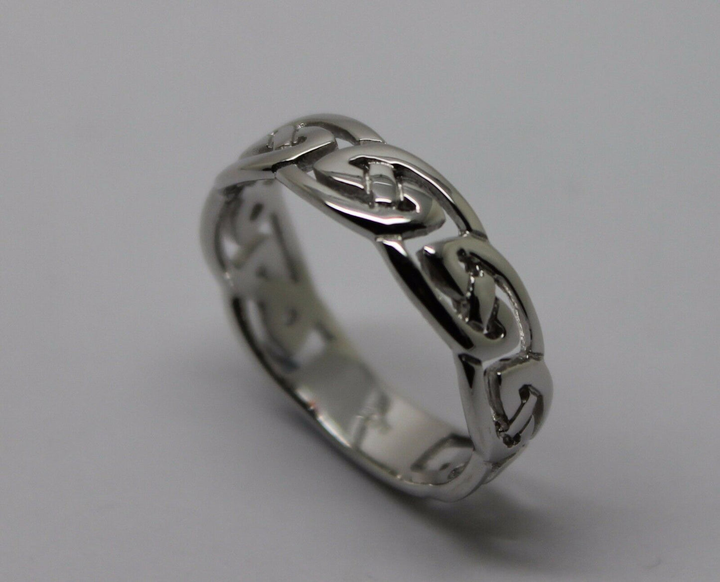 Genuine Size P 9ct Yellow, Rose or White Gold 6mm Celtic Weave Ring 274