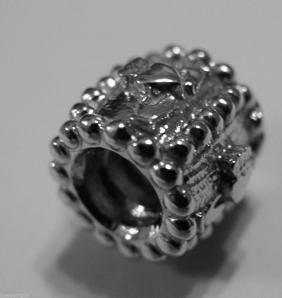 Genuine 9ct Yellow or Rose or White Gold or Silver Celtic Claddagh Charm for Bead Bracelet or Necklace.