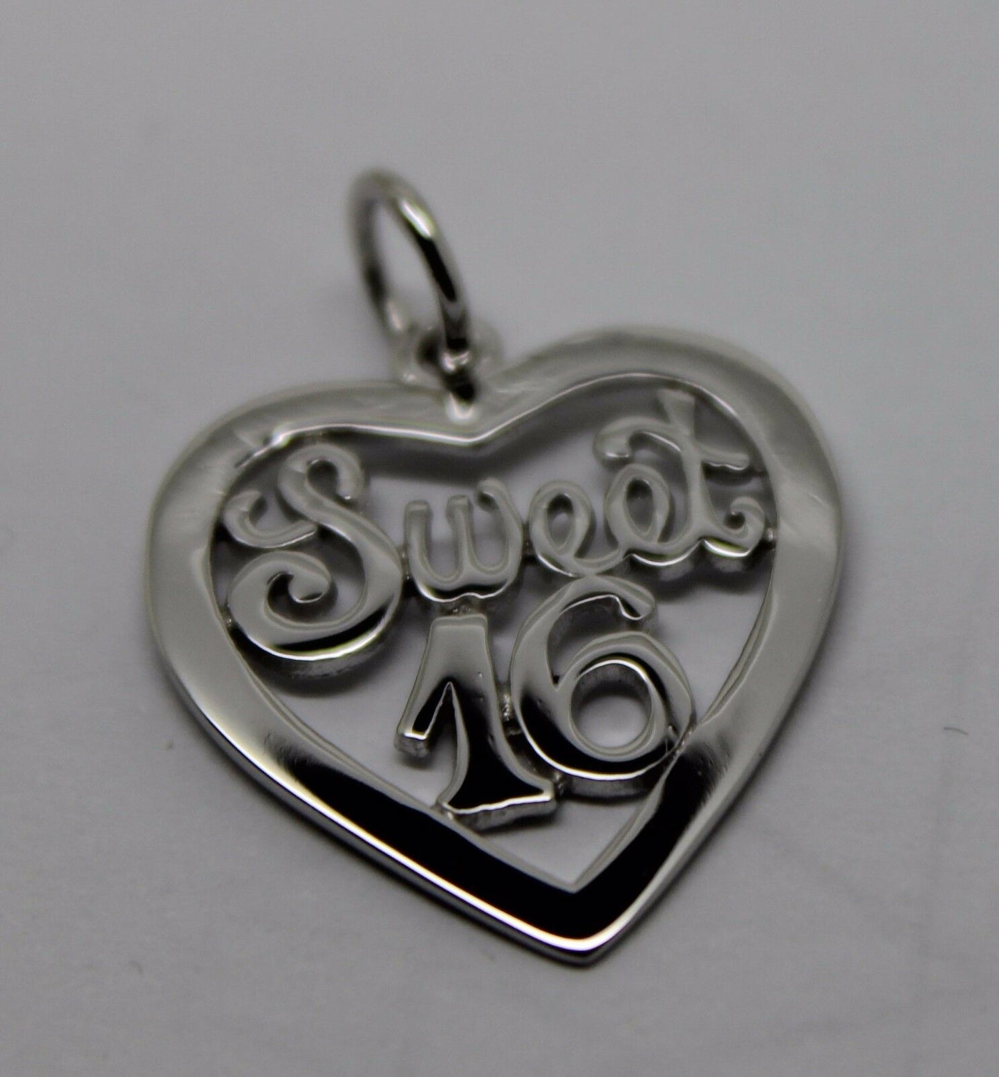 Kaedesigns Genuine 9ct Yellow or Rose or White Gold or Silver Sweet 16 Pendant
