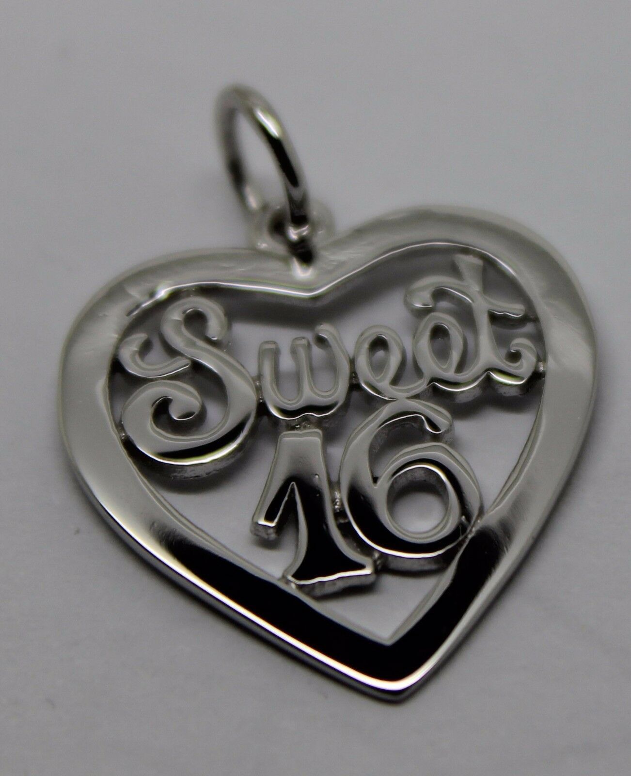 Kaedesigns Genuine 9ct Yellow or Rose or White Gold or Silver Sweet 16 Pendant