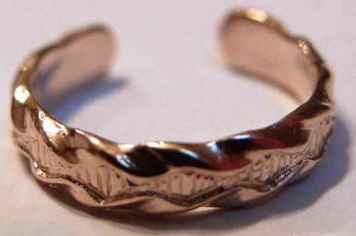 Genuine 9k 9ct Yellow or Rose or White Gold Toe Ring 326