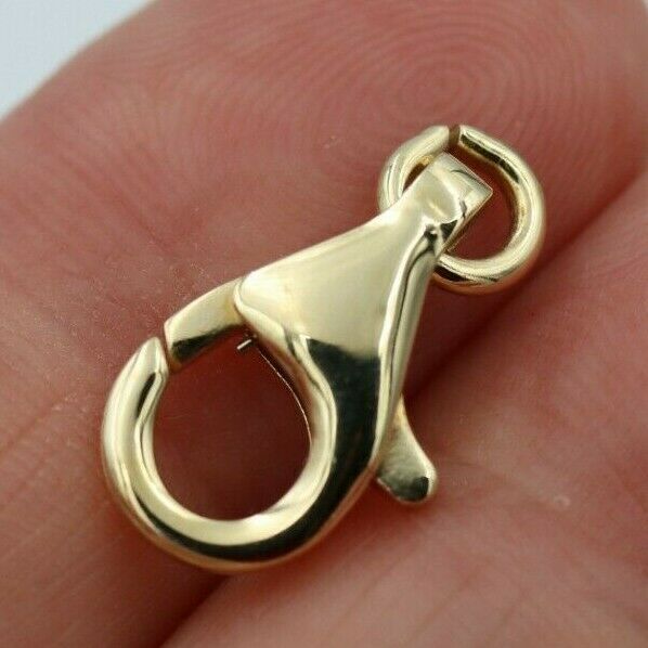 Kaedesigns 18ct, 9ct Yellow or White Gold or Sterling Lobster Clasp all sizes