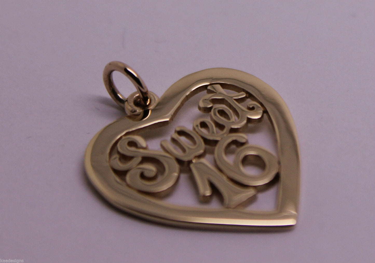 Kaedesigns Genuine 9ct Yellow or Rose or White Gold or Silver Sweet 16 Pendant