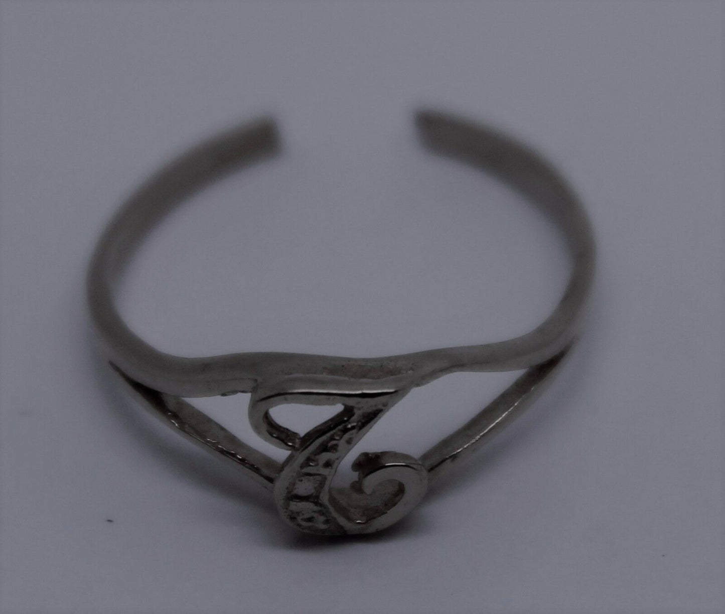 Genuine Solid 9ct 9k Yellow Or Rose Or White Gold 375 Initial Toe Ring T