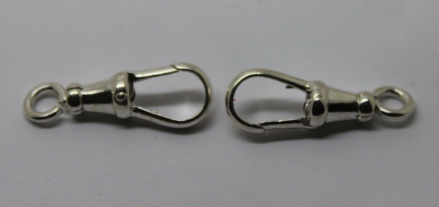 Kaedesigns Large 2 X Sterling Silver Albert Swivel Clasp 25mm