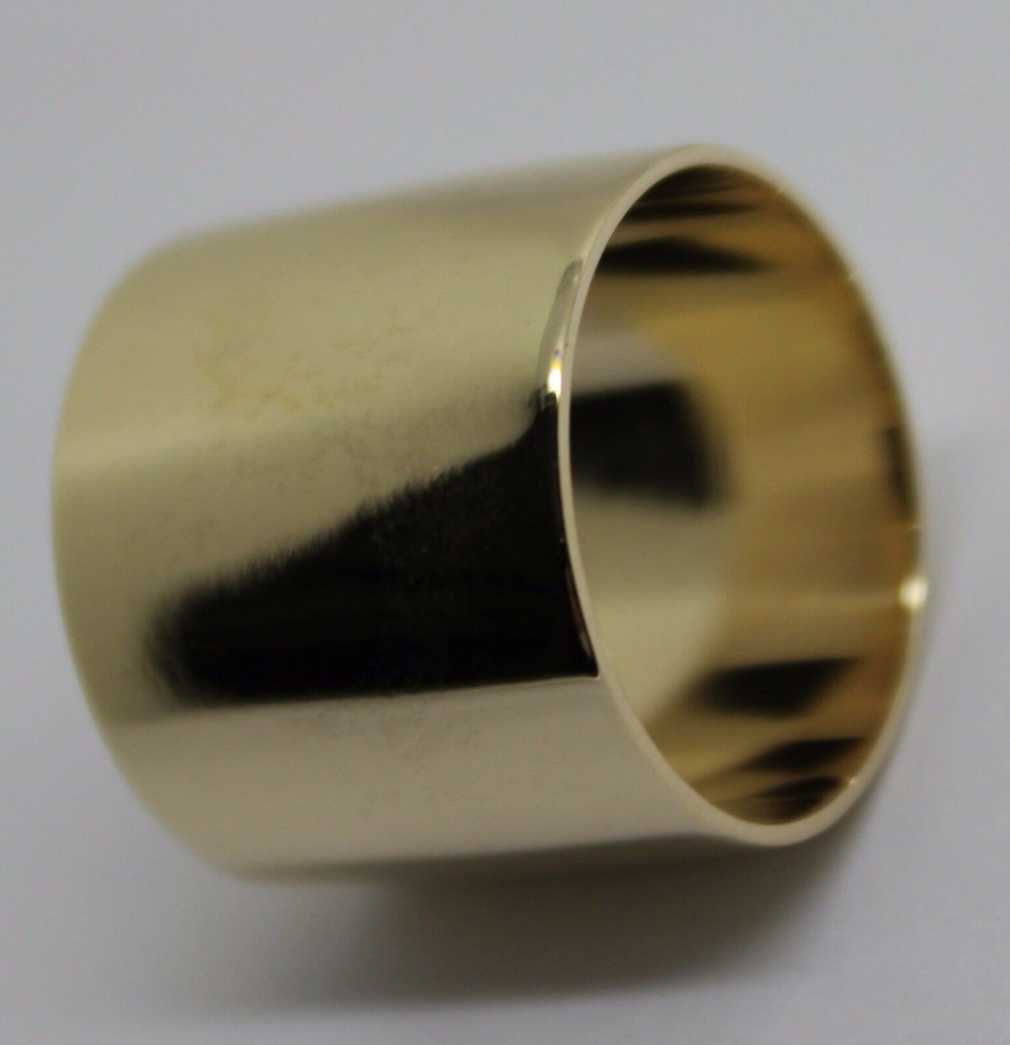Size M / 6 Huge Genuine 9K 9ct Yellow, Rose or White Gold Full Solid 16mm Extra Wide Band Ring