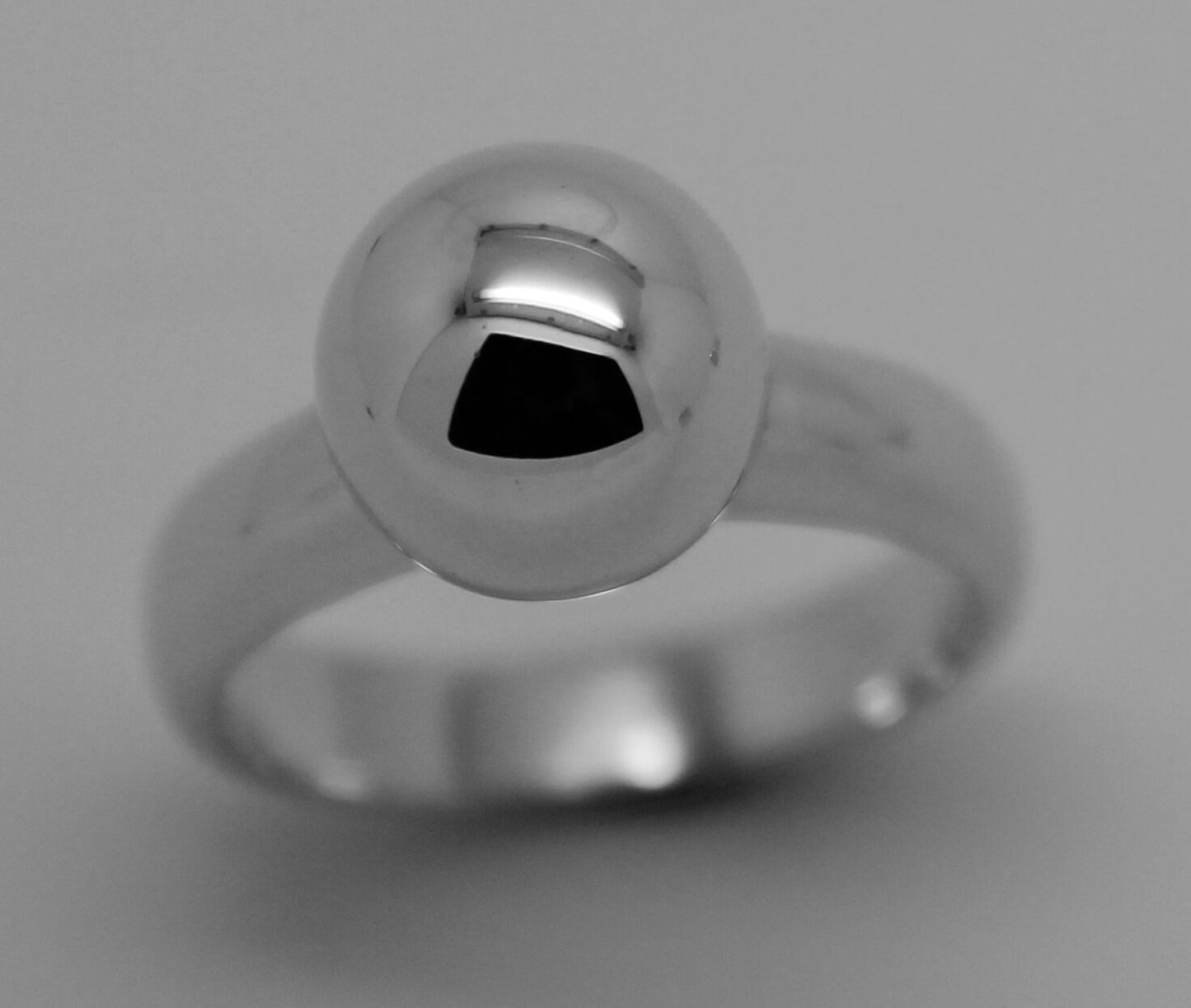 Size M Kaedesigns New Solid Genuine Sterling Silver 925 10mm Full Ball Ring