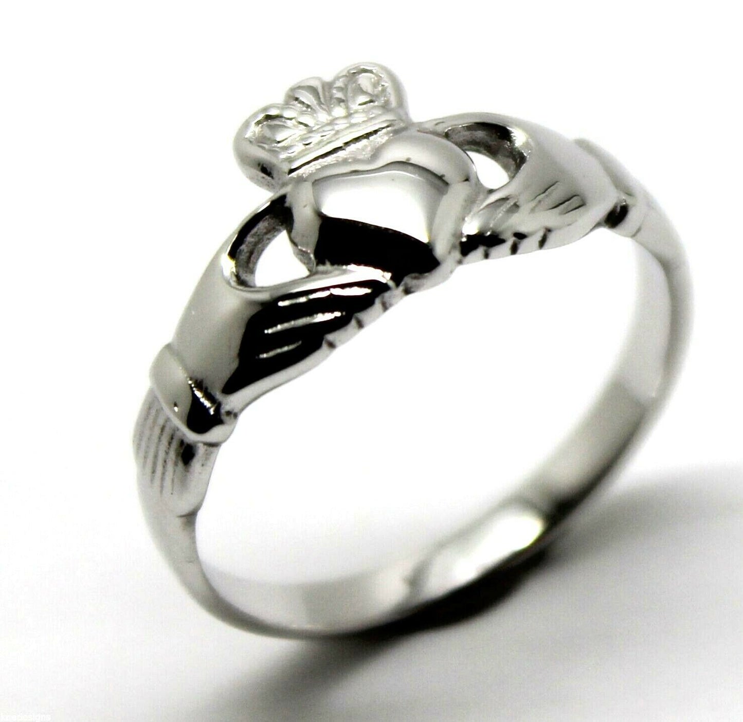 Size M Sterling Silver 925 Irish Claddagh Ring