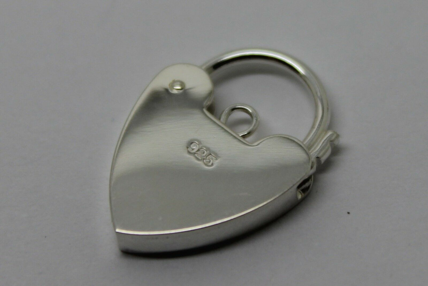 Genuine 13.5mm Sterling Silver 925 Engraved Heart Padlock Locket