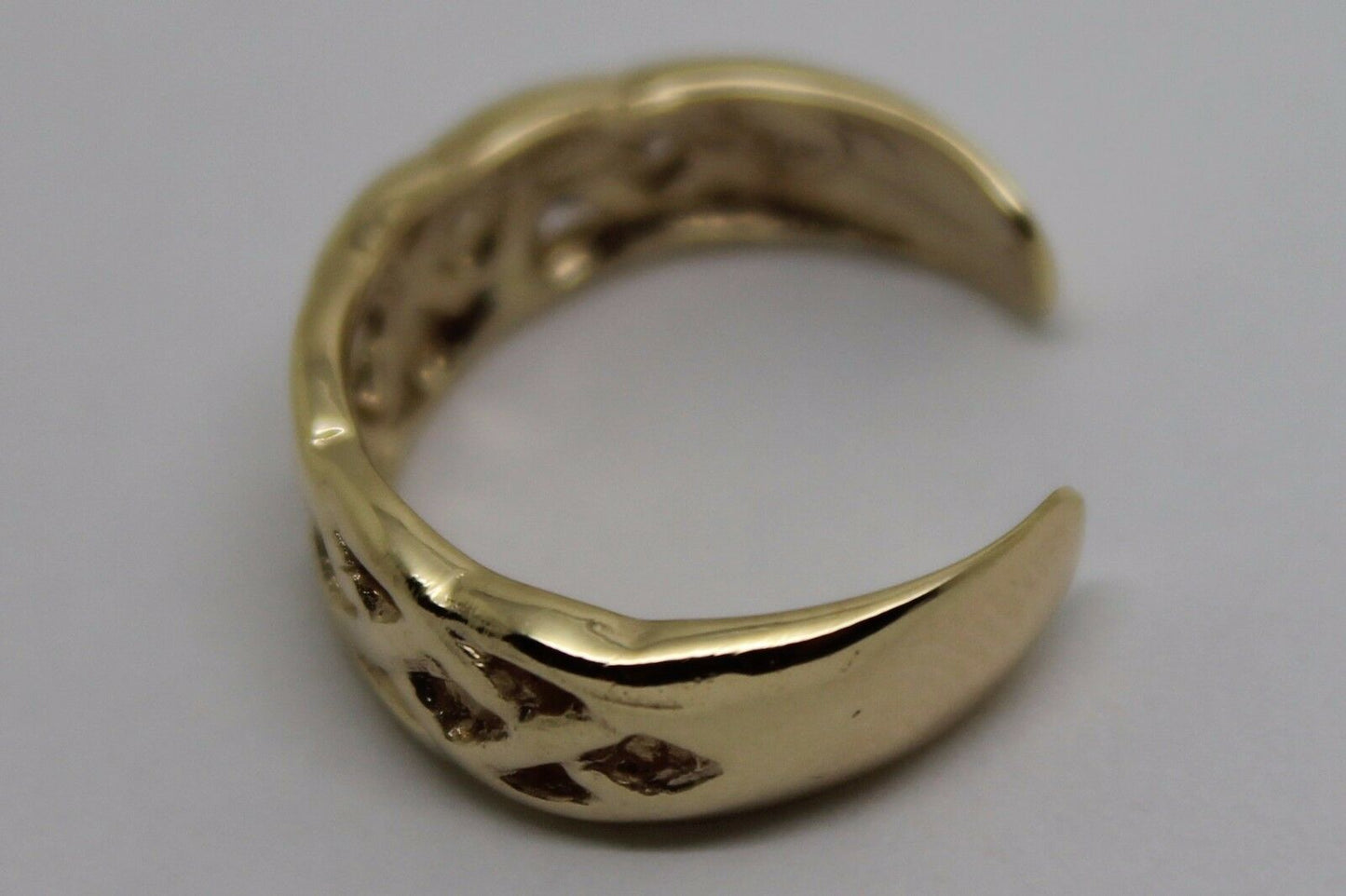 Kaedesigns New Genuine Solid 9ct 9kt Yellow, Rose or White Gold Celtic Weave Toe Ring 432