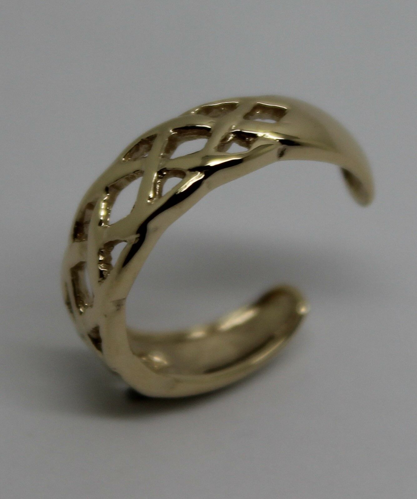 Kaedesigns New Genuine Solid 9ct 9kt Yellow, Rose or White Gold Celtic Weave Toe Ring 432