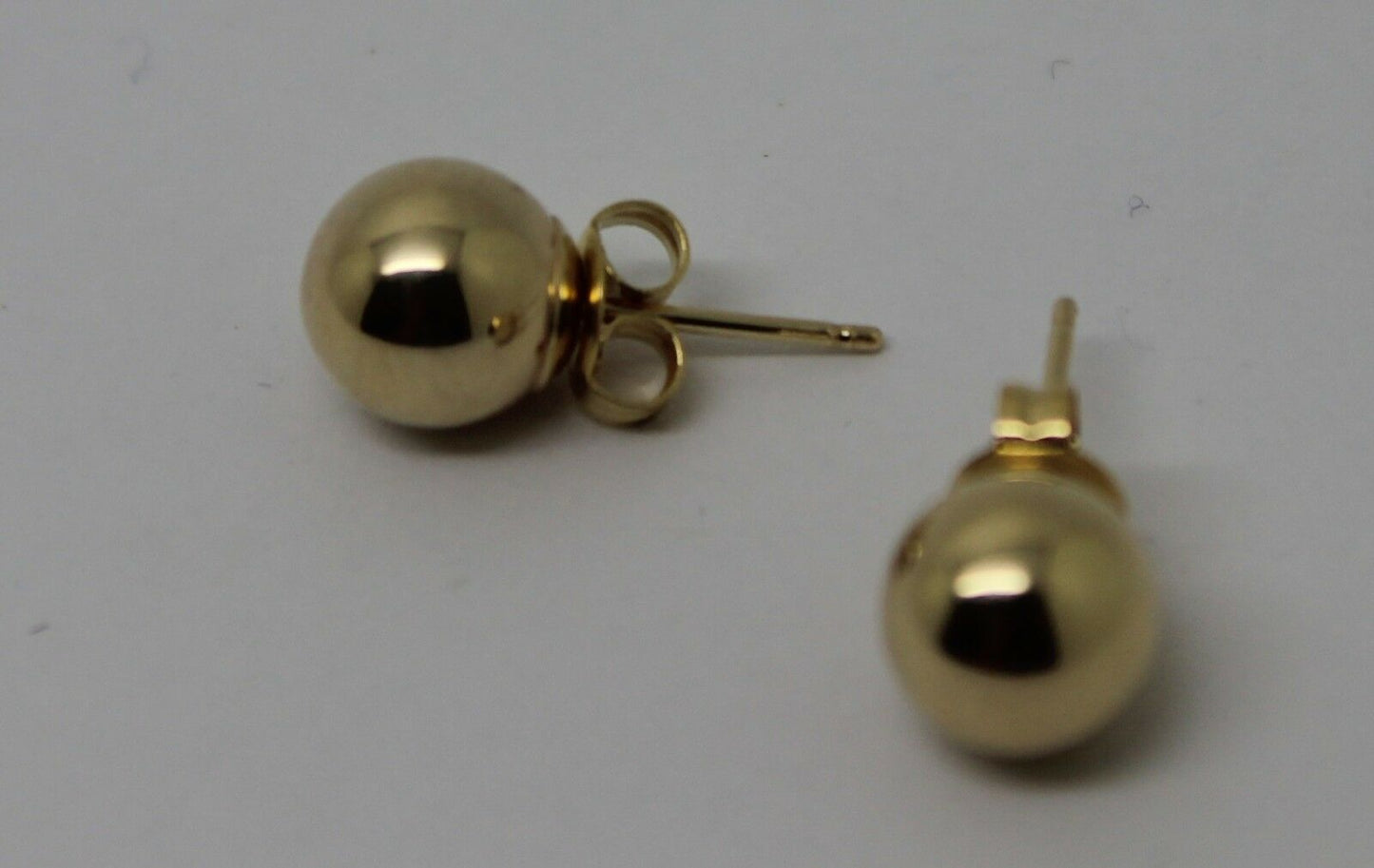 Kaedesigns Genuine 14ct Yellow Gold 7mm Stud Ball Earrings
