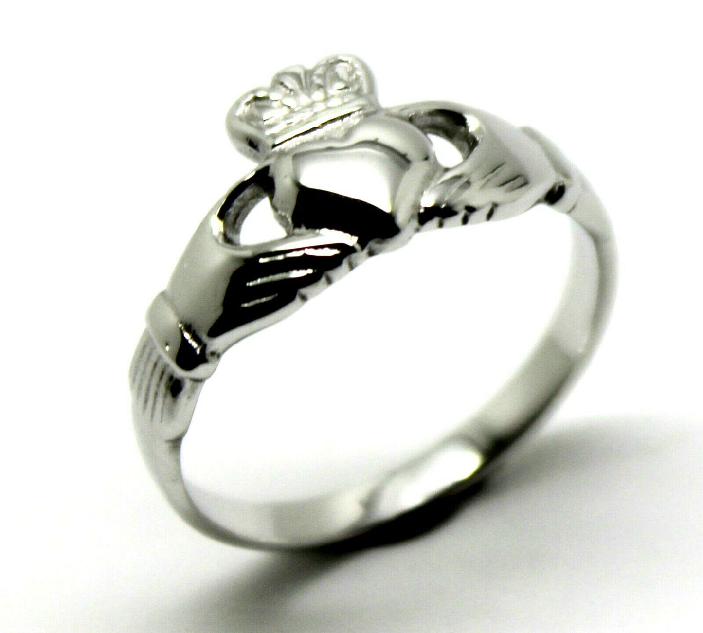 Size M Sterling Silver 925 Irish Claddagh Ring