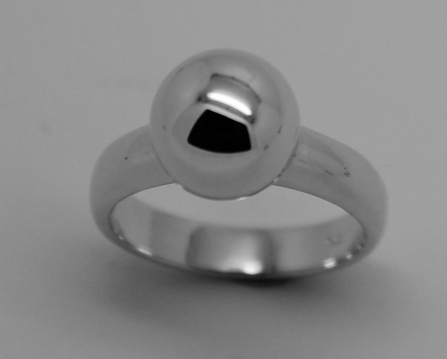 Size M Kaedesigns New Solid Genuine Sterling Silver 925 10mm Full Ball Ring