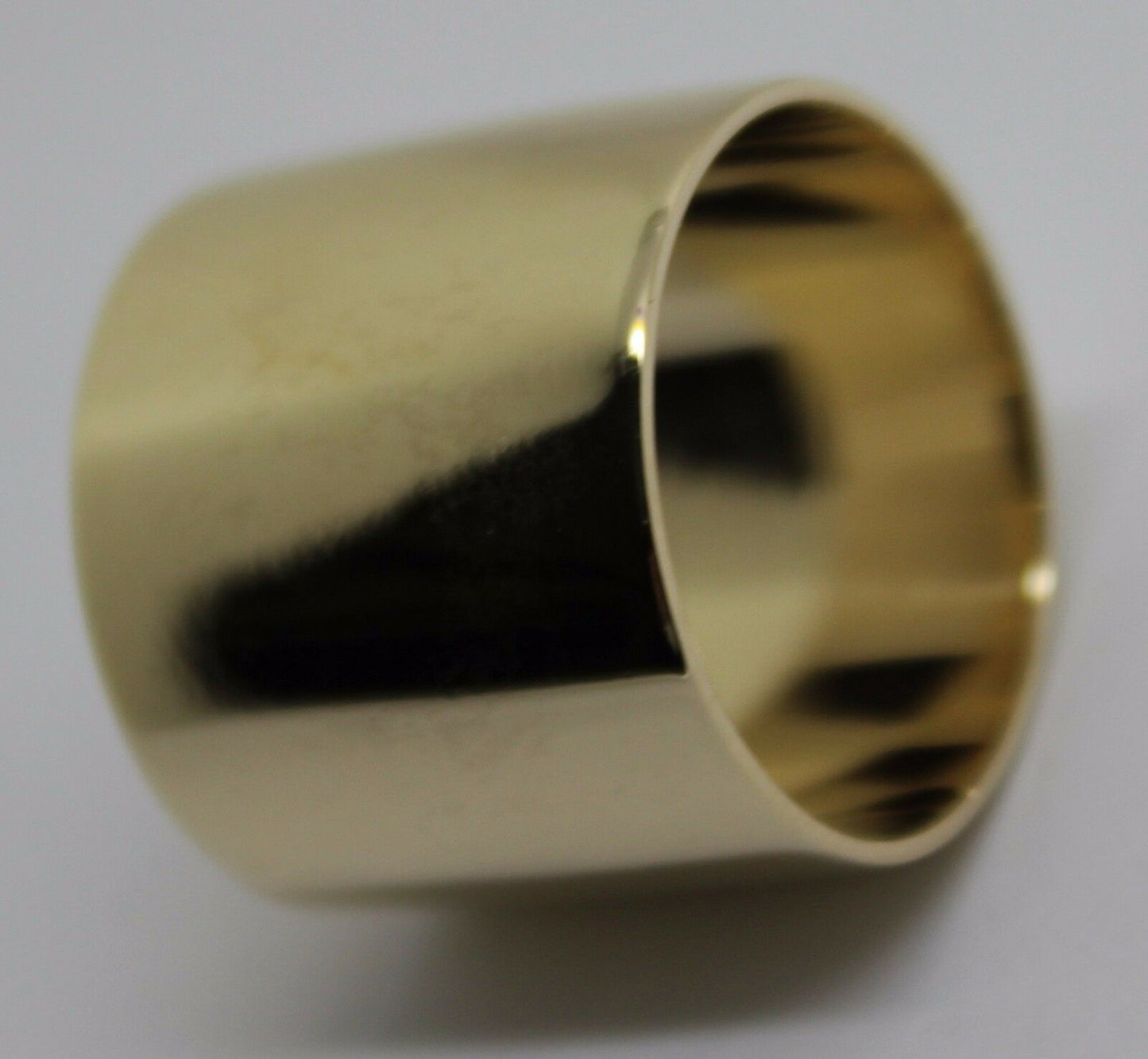 Size M / 6 Huge Genuine 9K 9ct Yellow, Rose or White Gold Full Solid 16mm Extra Wide Band Ring