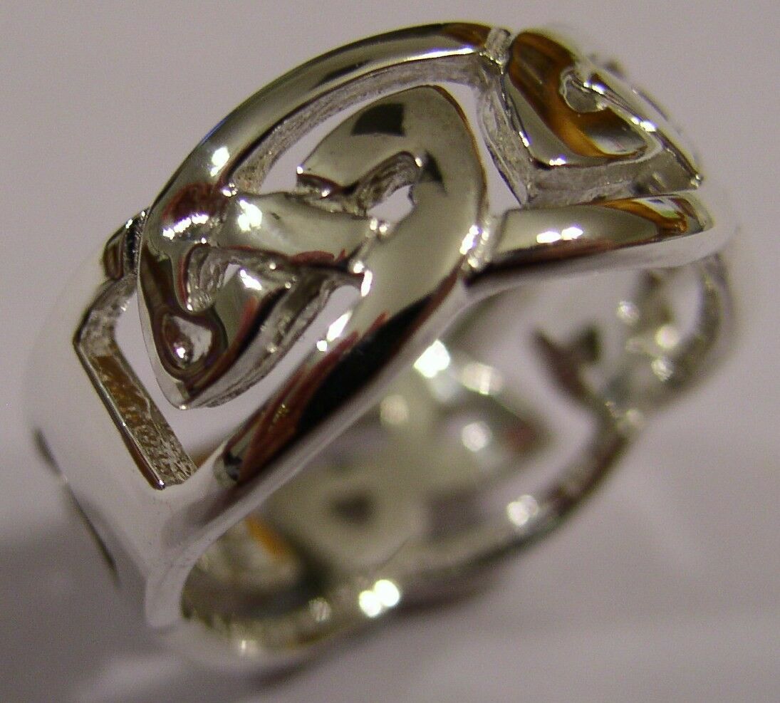 Kaedesigns GenuineSolid New Sterling Silver 925 Large Celtic Ring