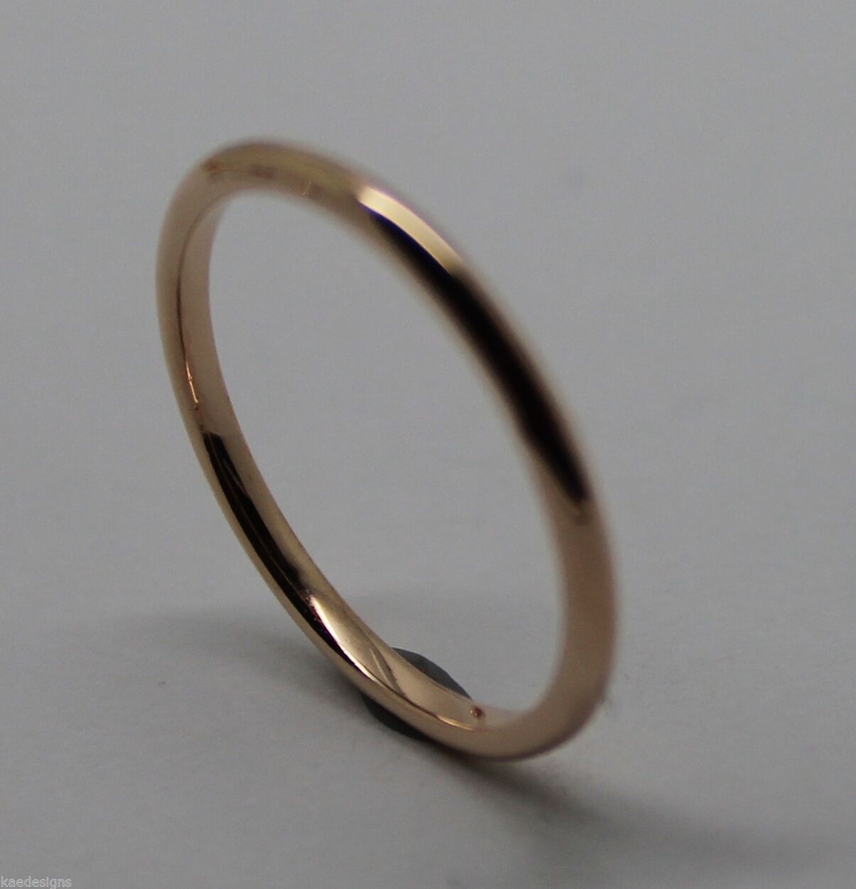 Genuine Solid 9ct 9k White Or Rose Or Yellow Gold 1.5mm Wedding Band Ring