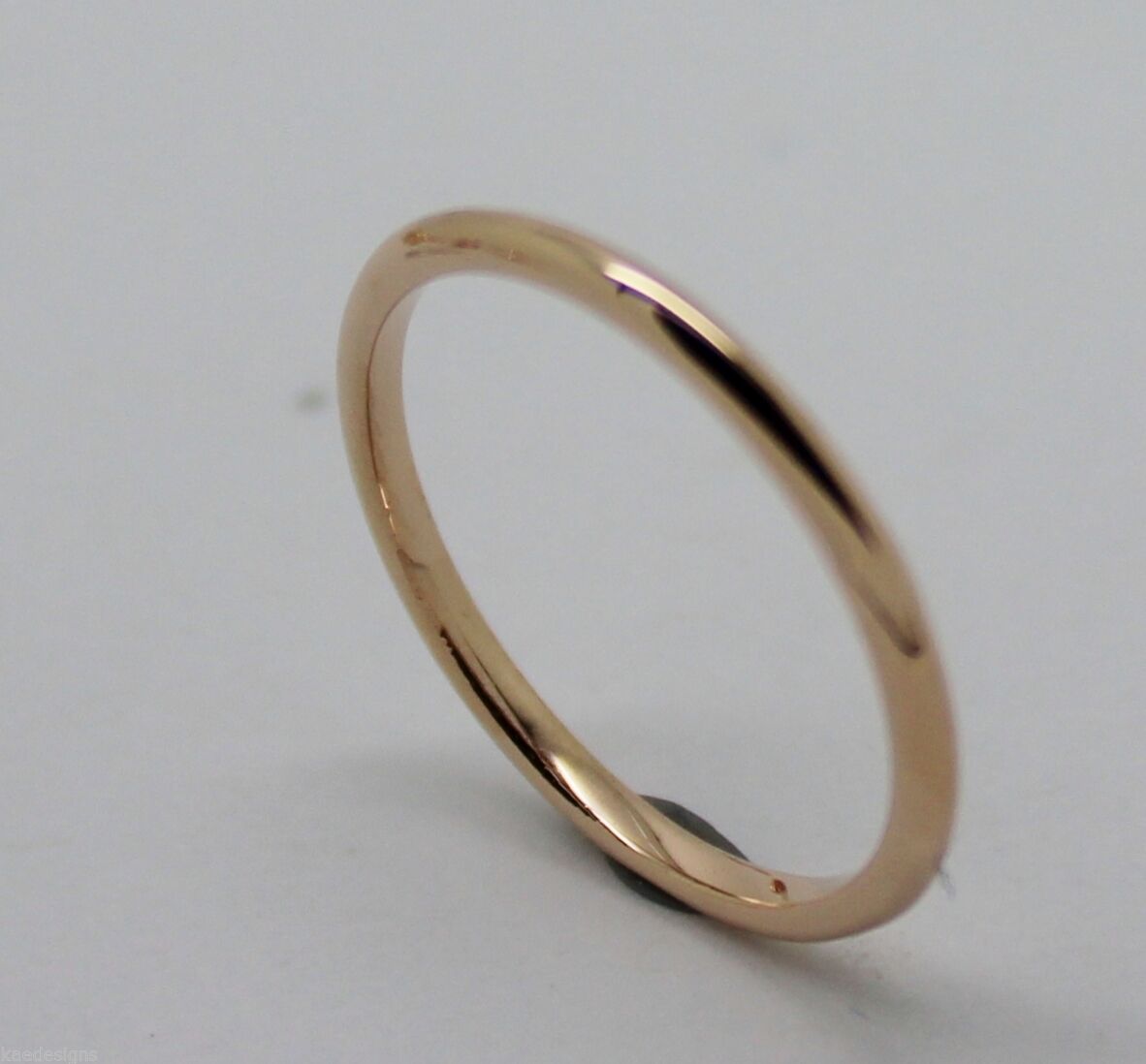 Genuine Solid 9ct 9k White Or Rose Or Yellow Gold 1.5mm Wedding Band Ring