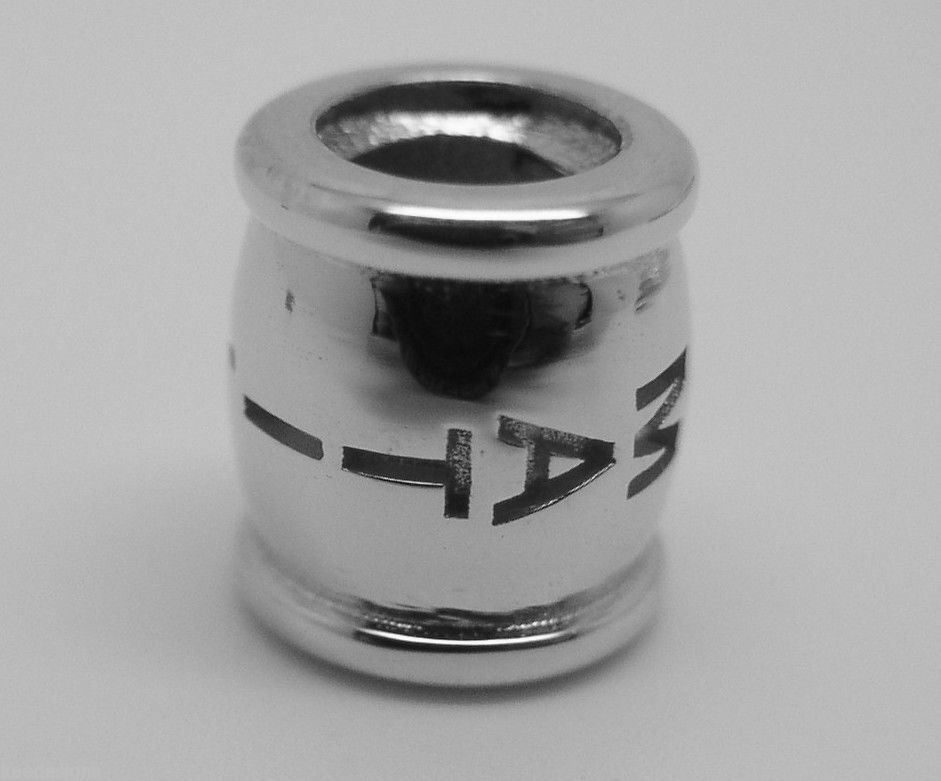 Genuine 9ct Yellow or Rose or White Gold or Sterling Silver Custom Made Barrel Bead With Your Name
