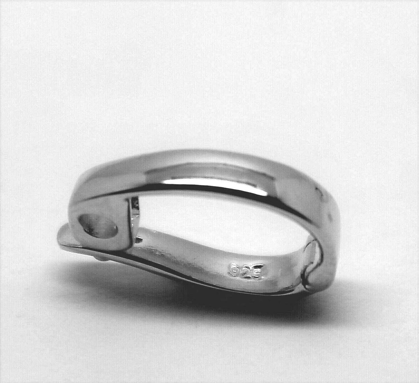 Kaedesigns New Genuine Sterling Silver Plain Enhancer Bail Clasp 10mm