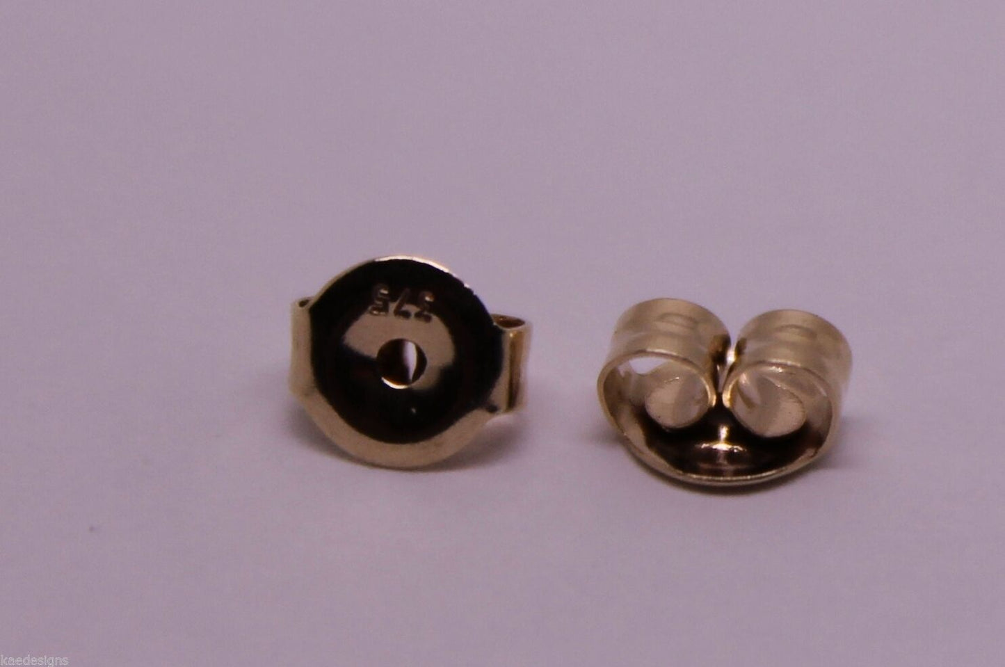 Genuine 9ct Yellow or Rose or White Gold or Sterling Silver Earring Medium butterfly backs 207