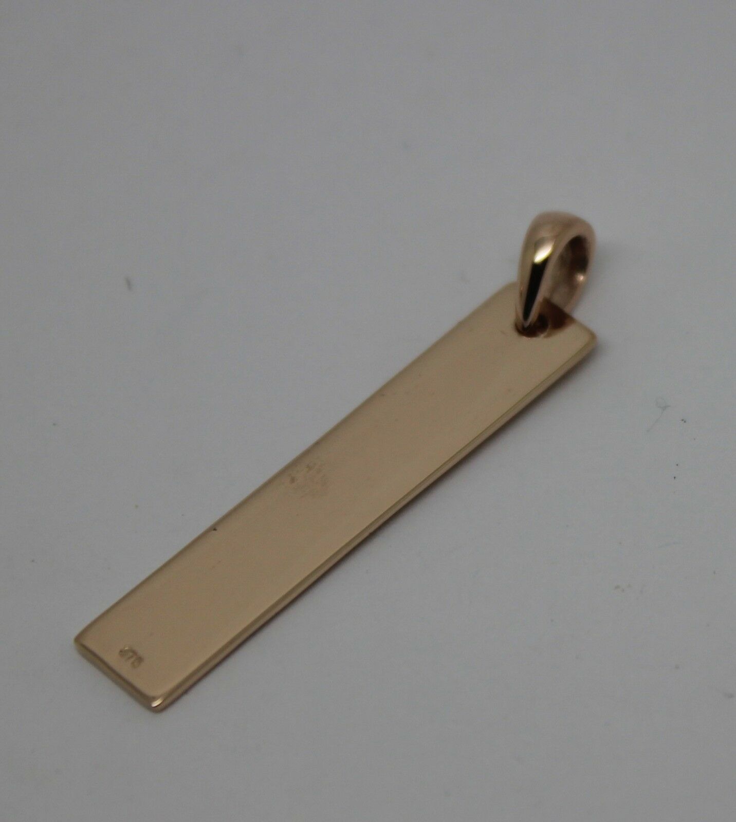 Genuine Solid 9ct 375 Yellow, Rose or White Gold Plate Pendant Engraved With Your Initial