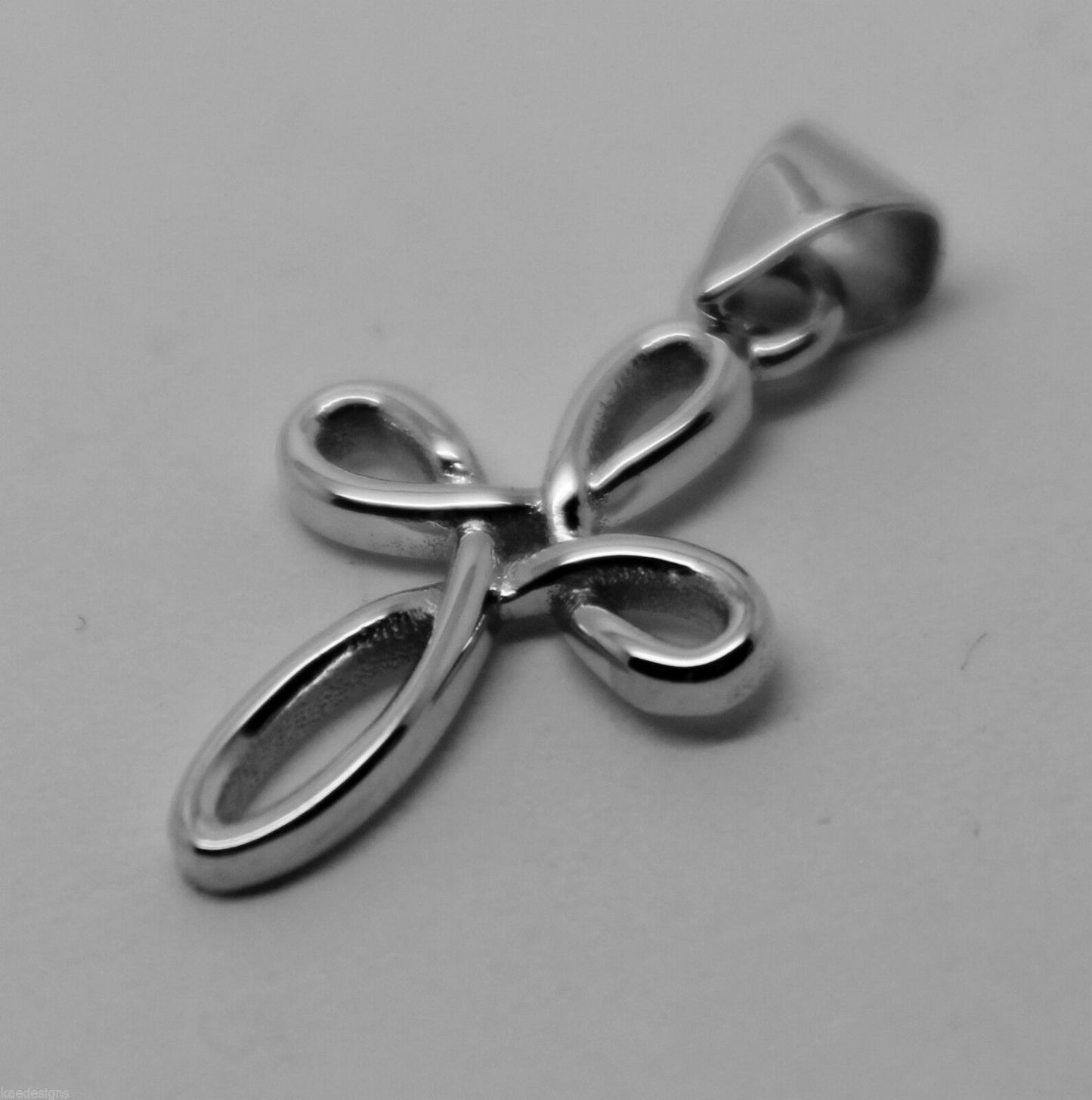 Kaedesigns New Genuine Small Sterling Silver Delicate Celtic Cross Pendant