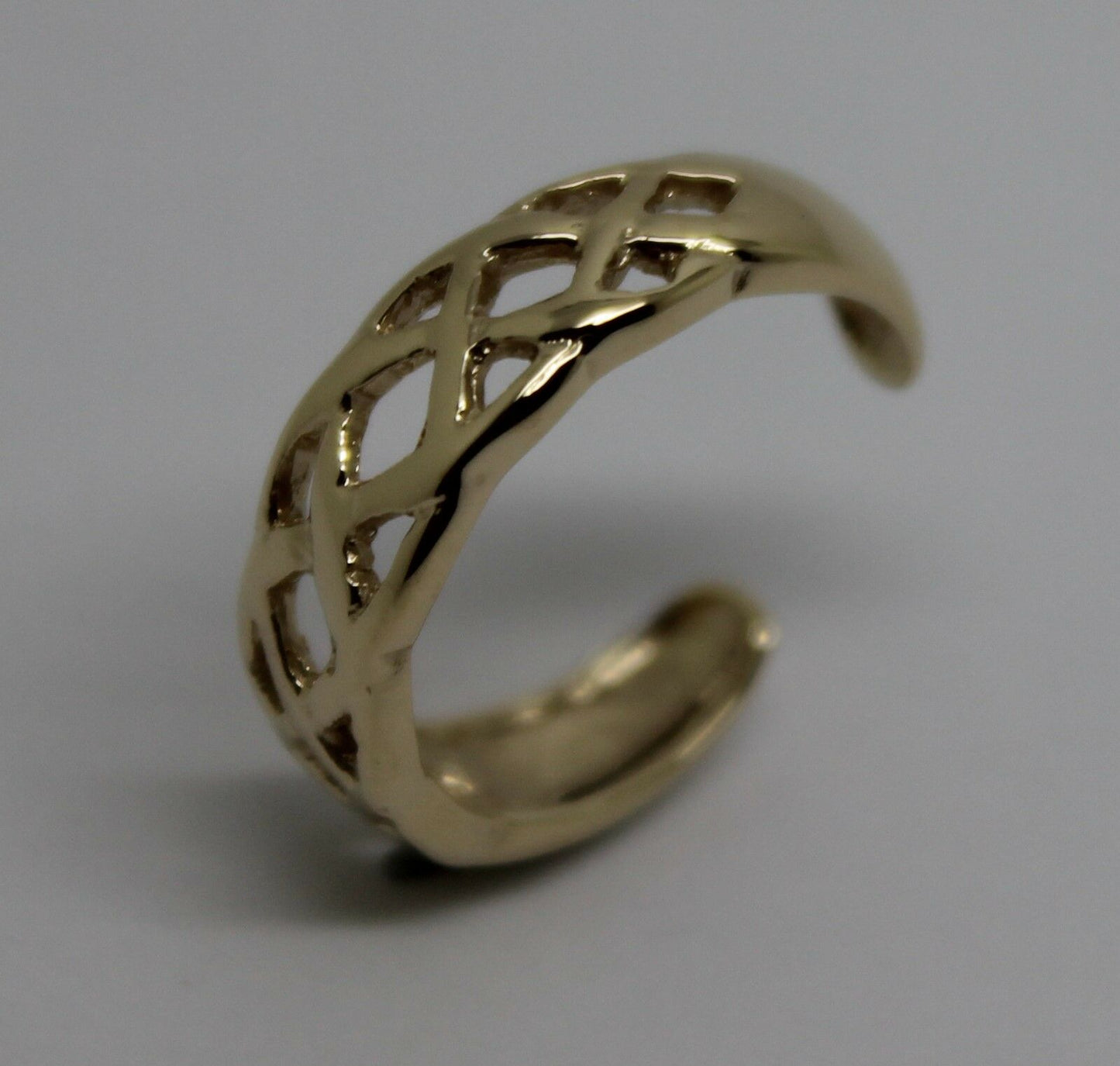Kaedesigns New Genuine Solid 9ct 9kt Yellow, Rose or White Gold Celtic Weave Toe Ring 432