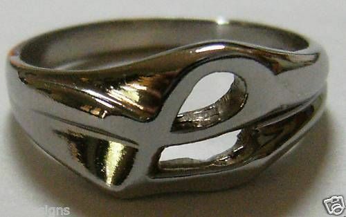 Genuine 9ct 9kt Solid Yellow Or Rose Or White Gold 375 Large Initial Ring L