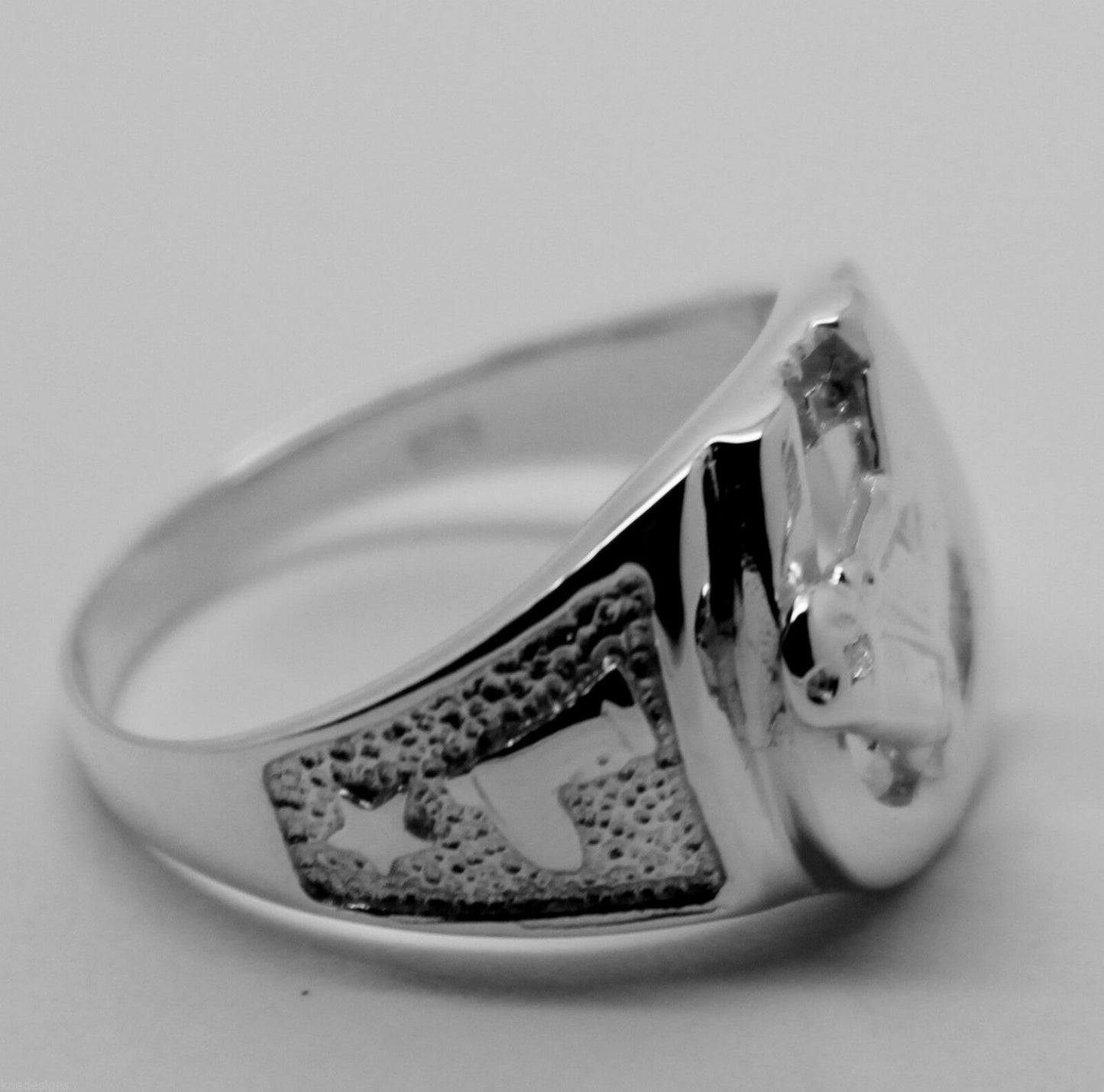 Size W Kaedesigns, New Genuine Sterling Silver Large Horse Shoe Ring 390