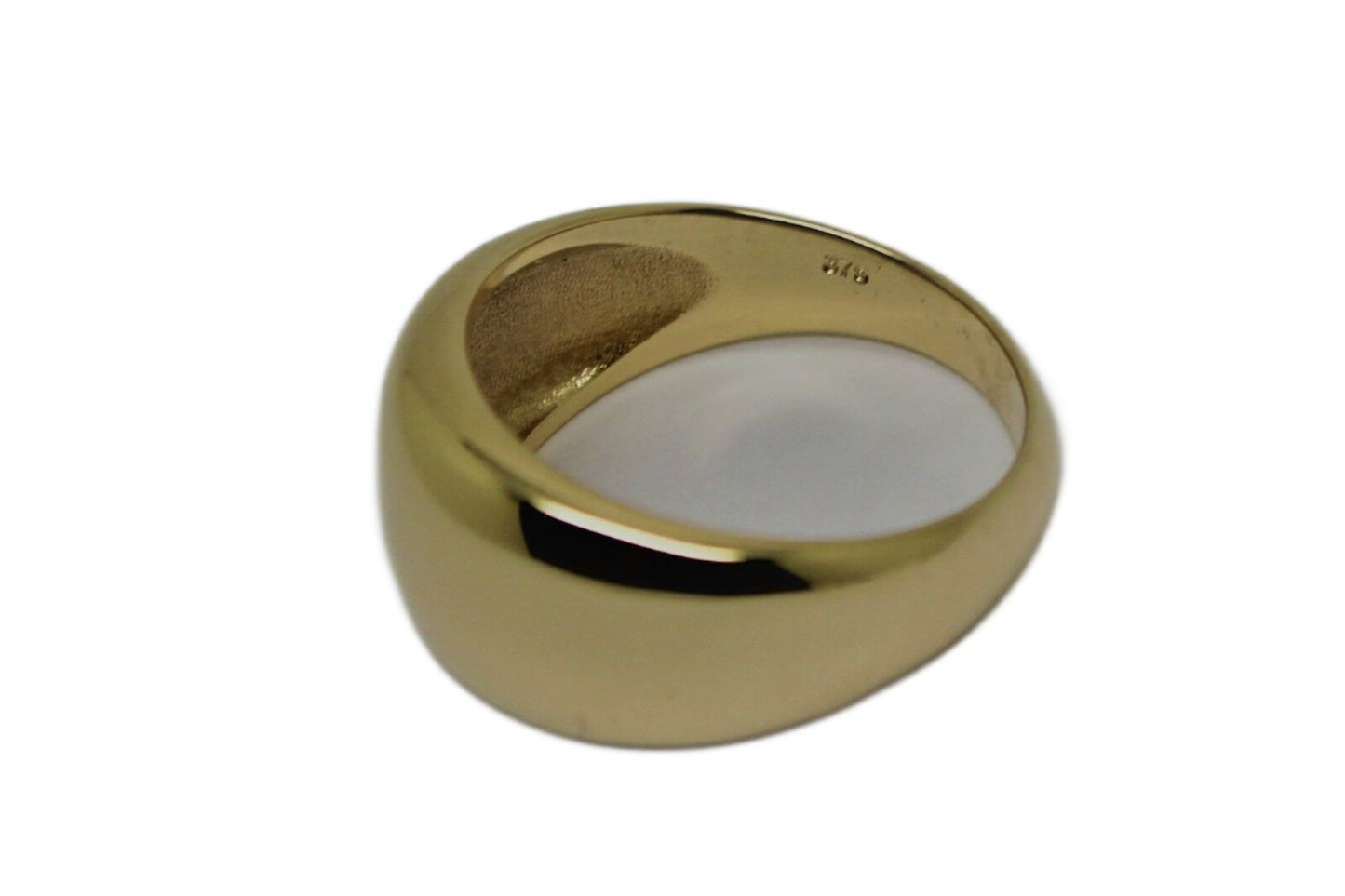 Genuine Solid 9ct White Or Rose Or Yellow Gold High 10mm Dome Ring Your Size