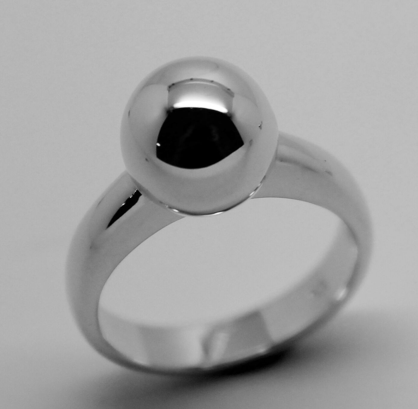 Size M Kaedesigns New Solid Genuine Sterling Silver 925 10mm Full Ball Ring