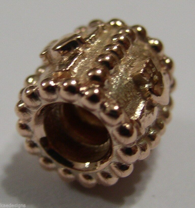 Genuine 9ct Yellow or Rose or White Gold or Silver Celtic Claddagh Charm for Bead Bracelet or Necklace.
