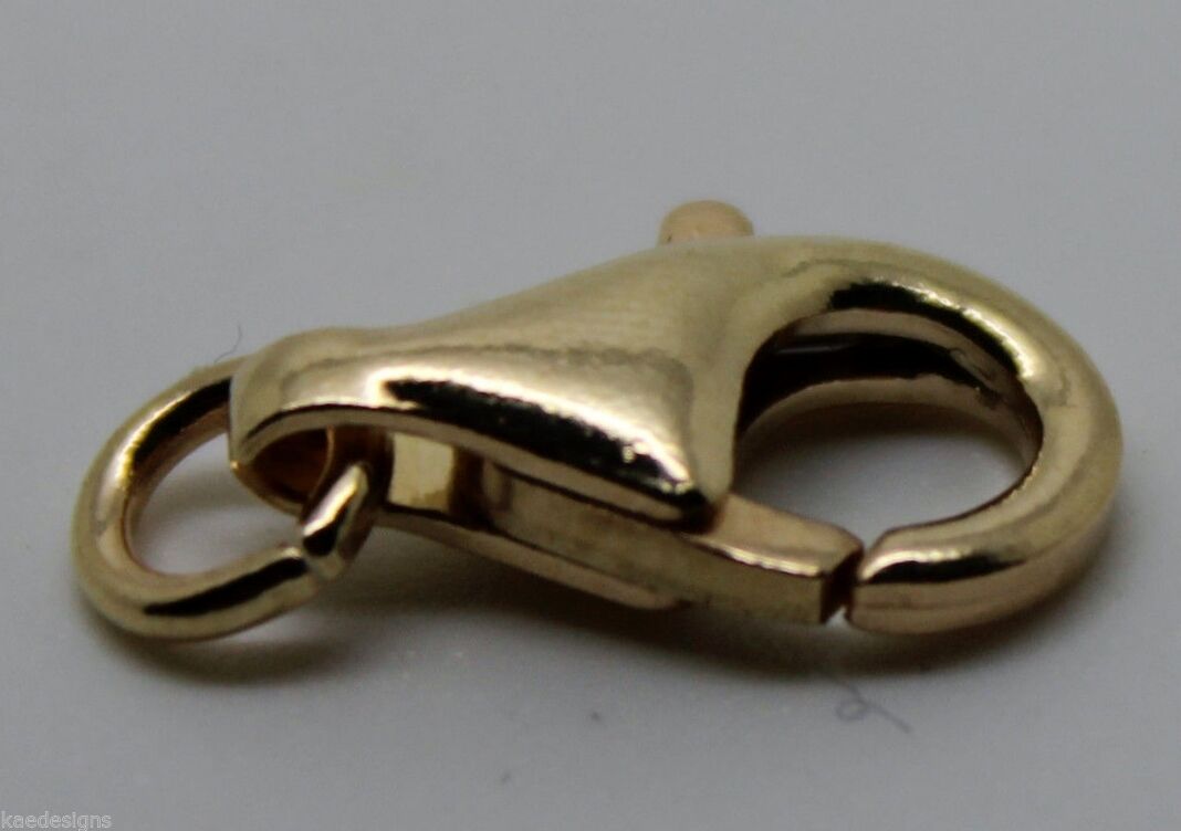 Kaedesigns 18ct, 9ct Yellow or White Gold or Sterling Lobster Clasp all sizes