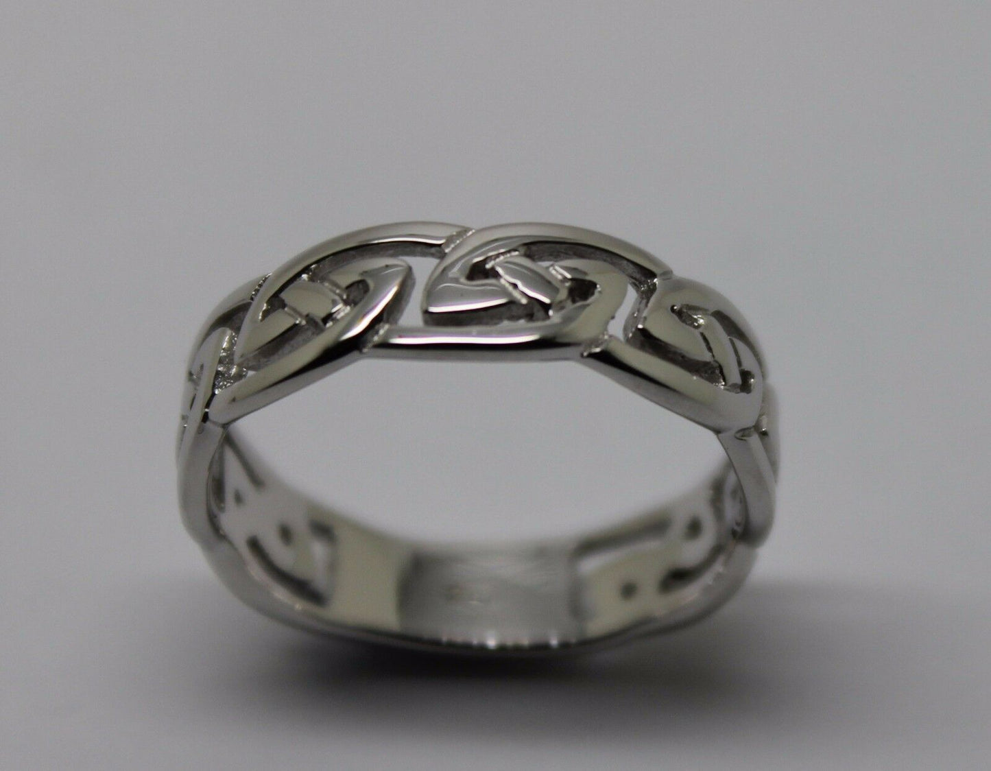 Genuine Size P 9ct Yellow, Rose or White Gold 6mm Celtic Weave Ring 274