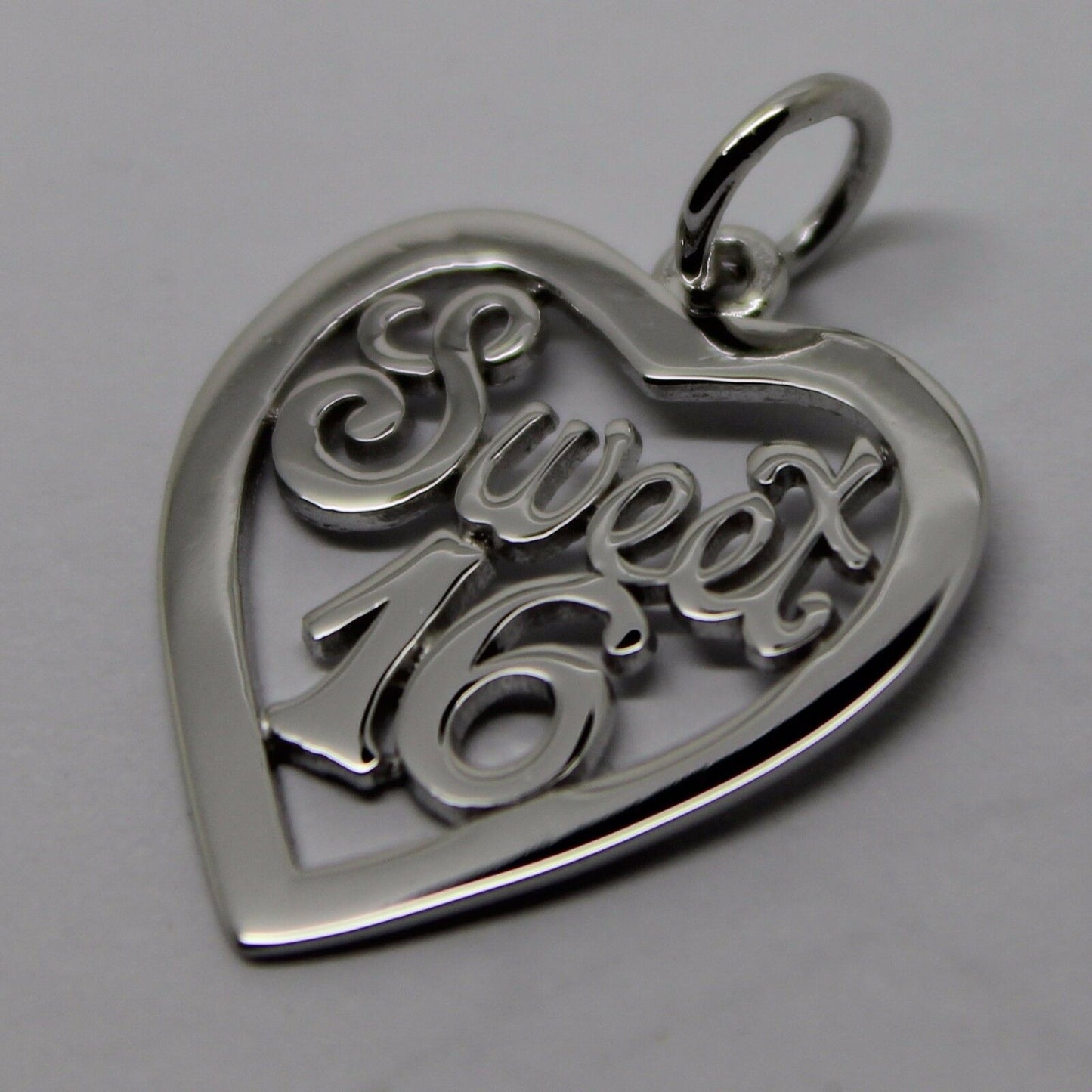Kaedesigns Genuine 9ct Yellow or Rose or White Gold or Silver Sweet 16 Pendant