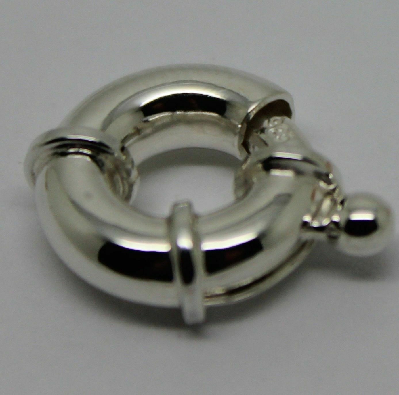 New 12mm 9ct 375 White Gold Bolt Ring Clasp *Free Express Post In Oz