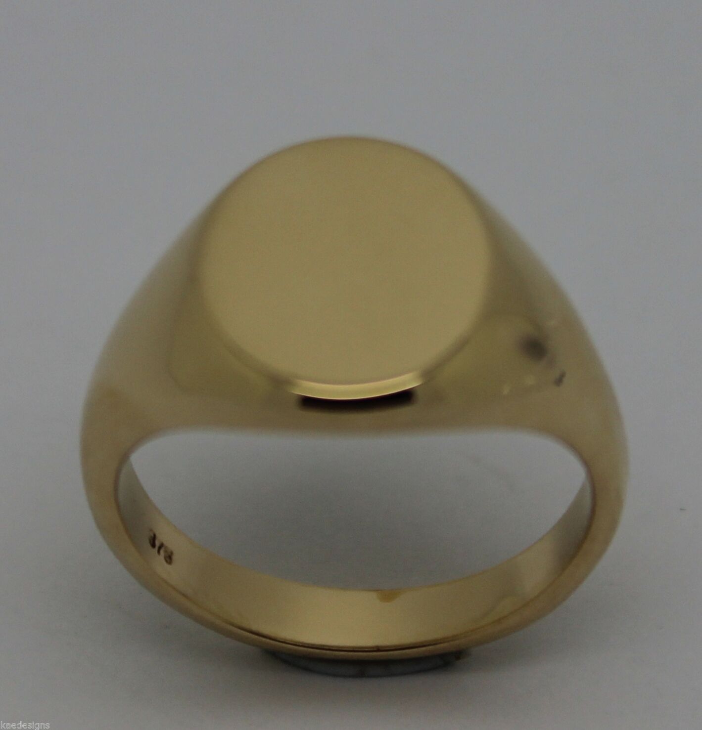 Heavy Solid 9ct White Or Rose Or Yellow Gold Oval Signet Ring Size M,N Or O