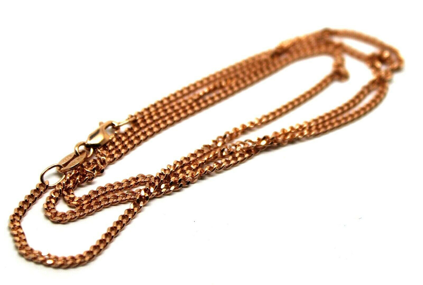 Genuine 9ct Rose Gold Curb Necklace / Chain 4 grams 45cm
