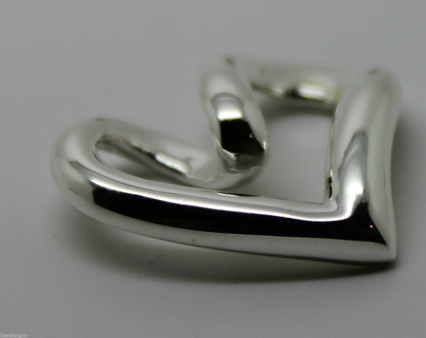 Kaedesigns Genuine New Full Solid Genuine Sterling Silver 925 Heart Pendant