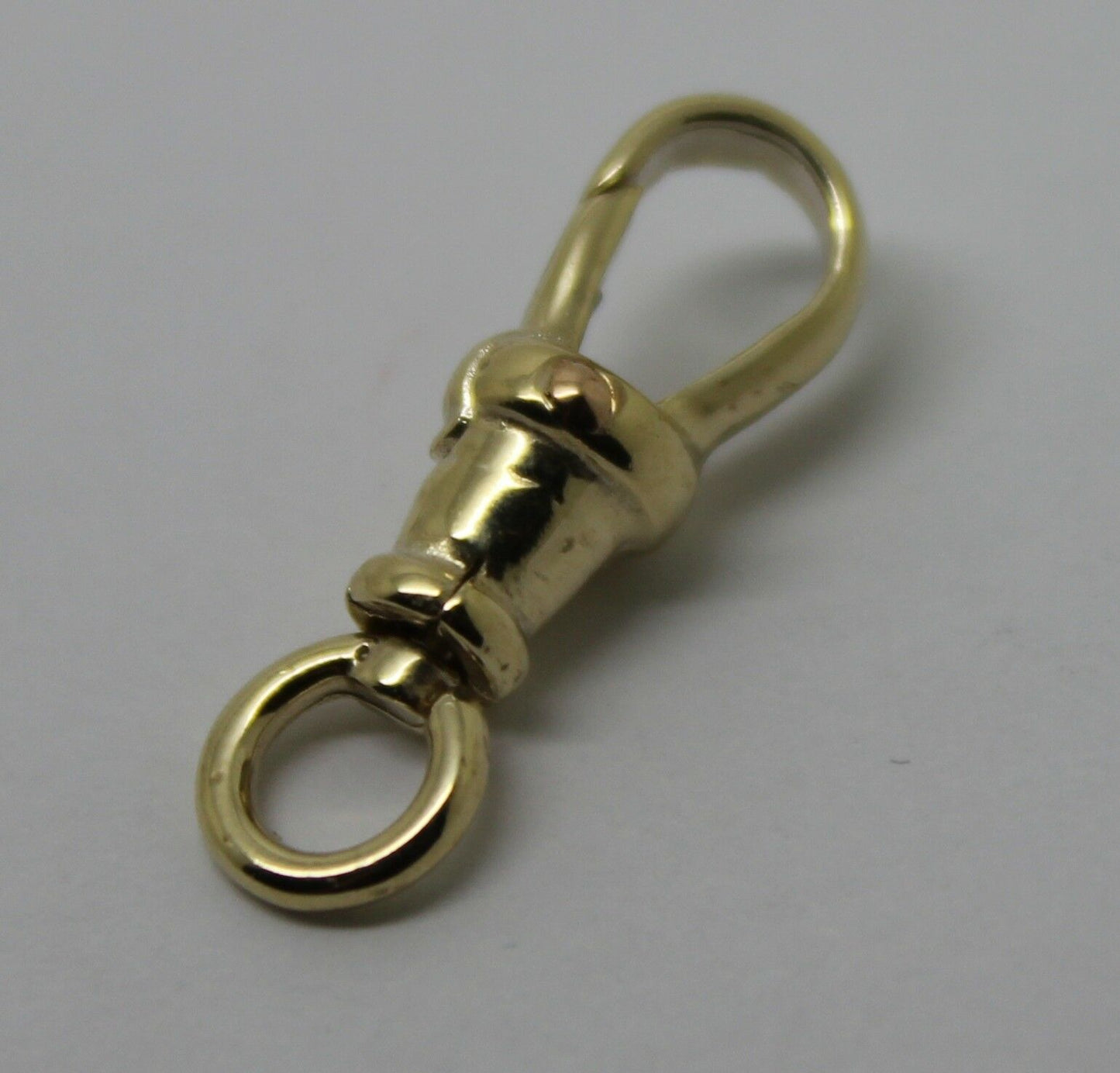 Genuine 9k 9ct Solid Yellow Gold Albert Swivel Clasp 19mm Size